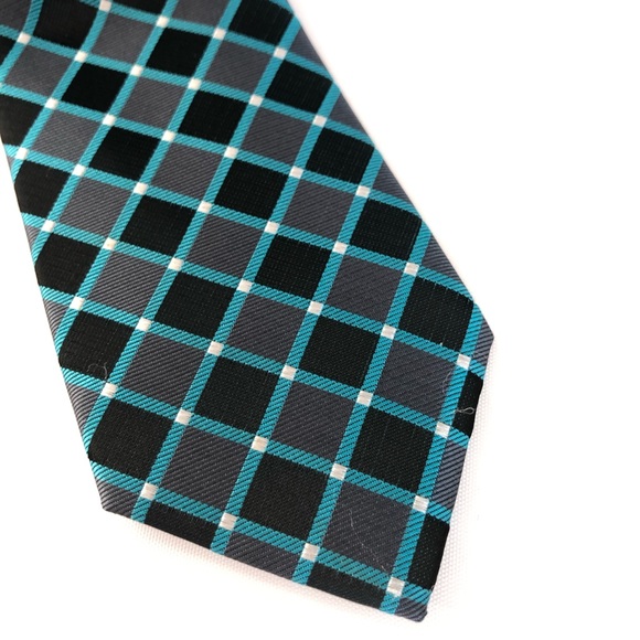 Bugle Boy Other - Bugle Boy Blue Grey Diamond Pattern Men’s Necktie